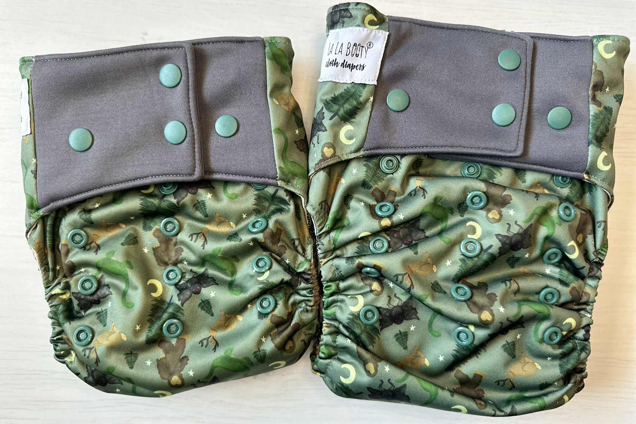 Mythwood Print Pocket Diaper Middlest and Maximest Flex Sizing