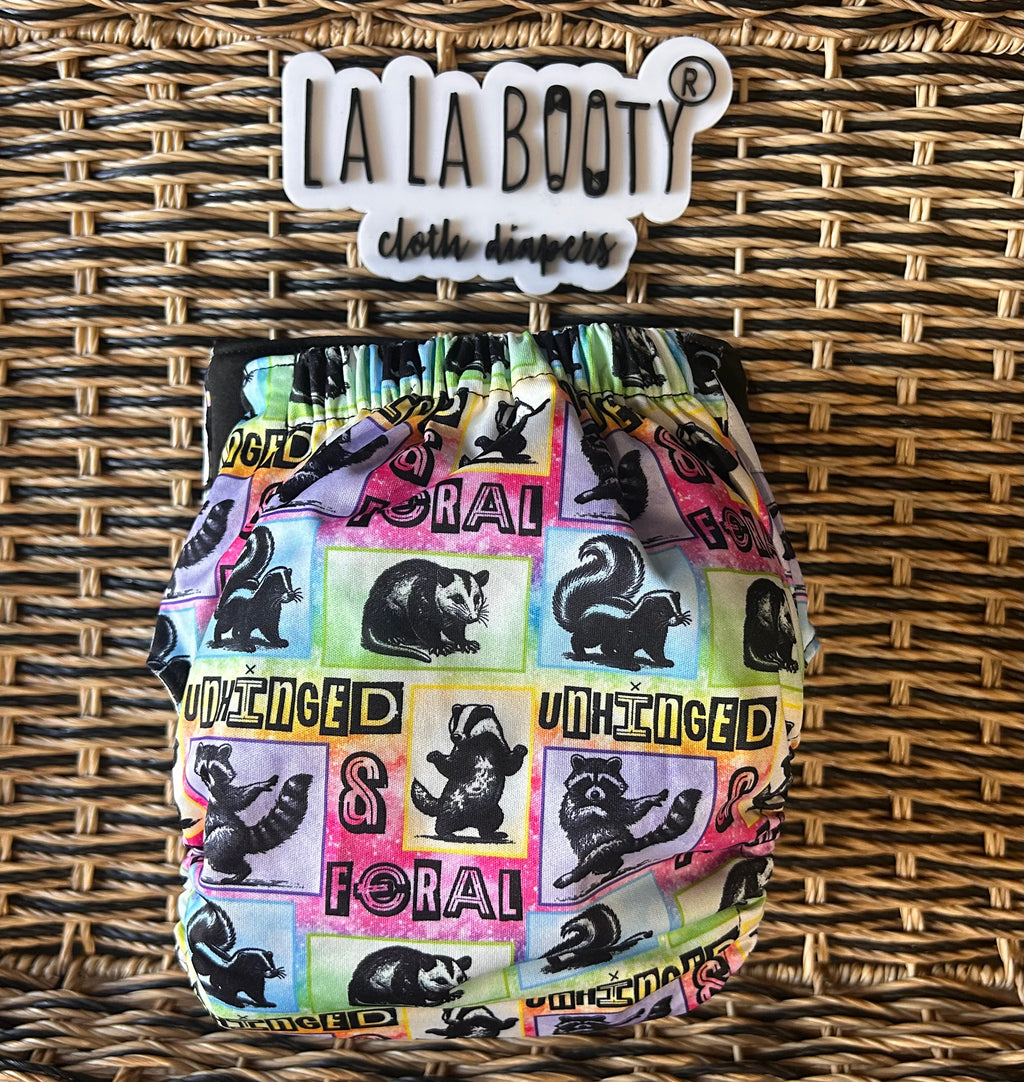 Opal and Friends Print Pocket Diaper Middlest and Maximest Flex Sizing