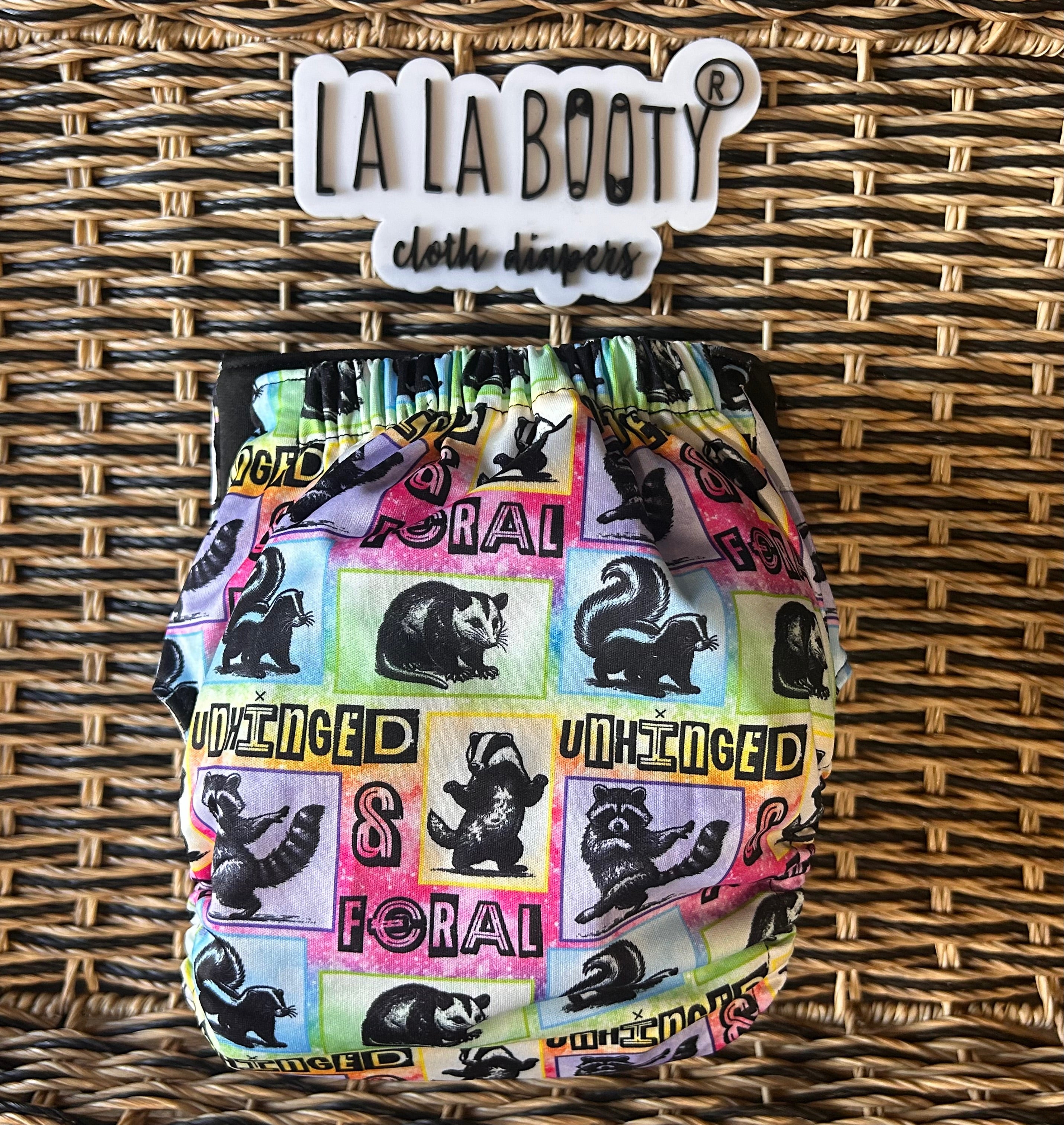Opal and Friends Print Pocket Diaper Middlest and Maximest Flex Sizing