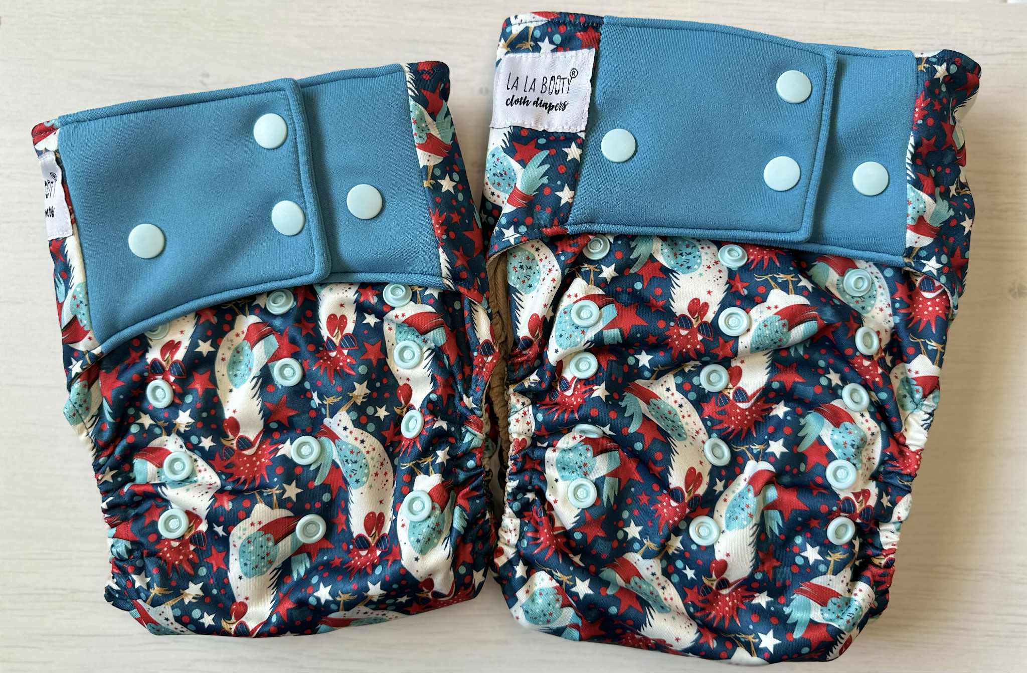 Rocko Print Pocket Diaper Middlest and Maximest Flex Sizing