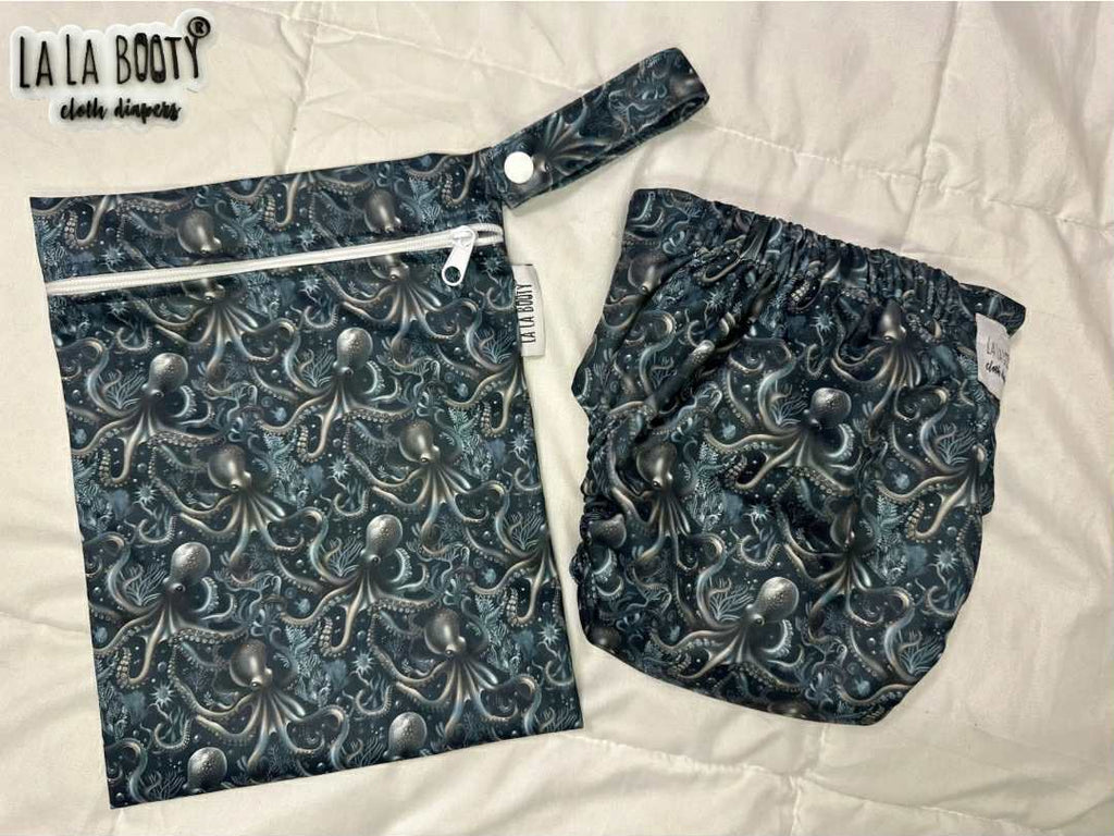 Seabearer Print Pocket Diaper Middlest and Maximest Flex Sizing