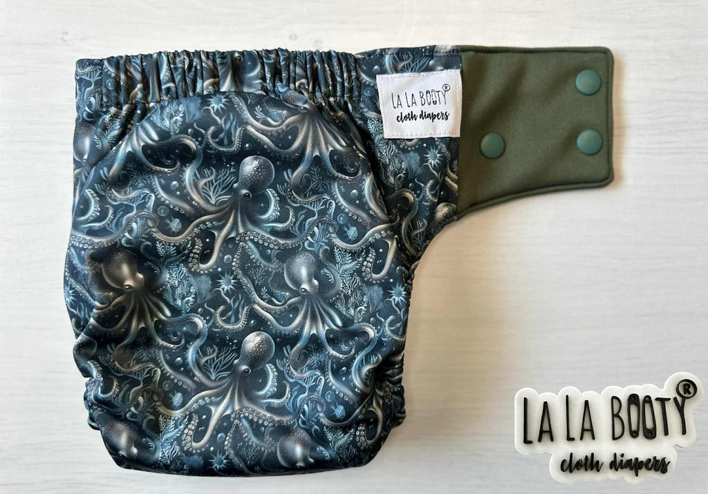 Seabearer Print Pocket Diaper Middlest and Maximest Flex Sizing