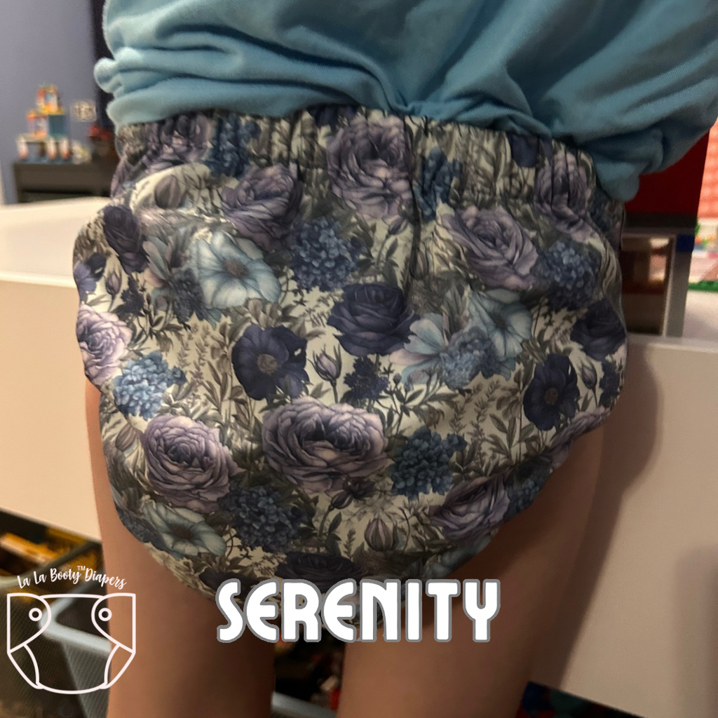 Serenity Print Pocket Diaper Middlest and Maximest Flex Sizing