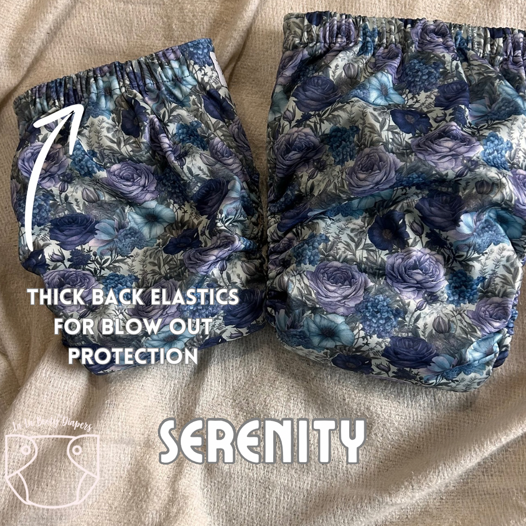 Serenity Print Pocket Diaper Middlest and Maximest Flex Sizing