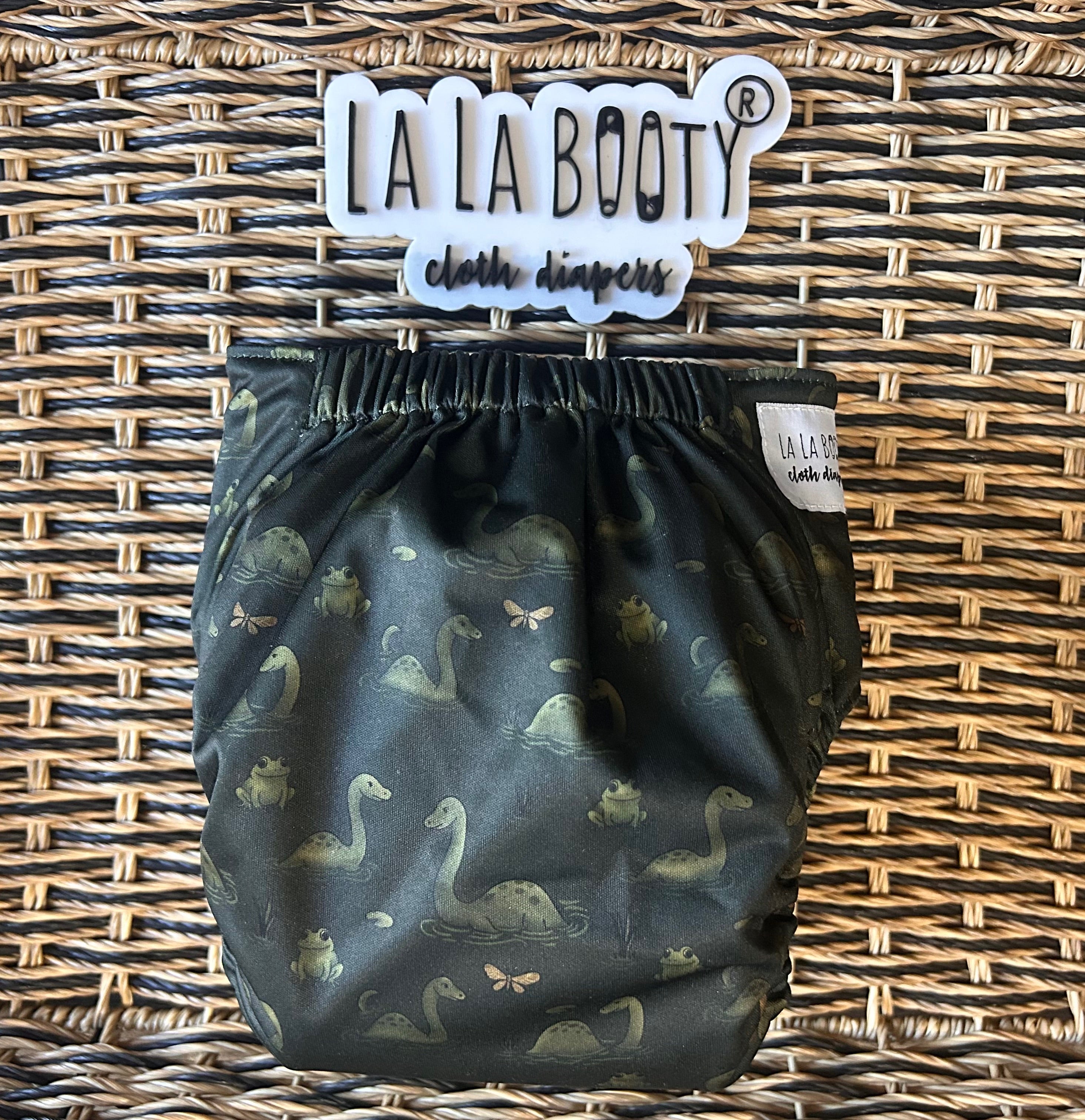 Water Print Pocket Diaper Middlest and Maximest Flex Sizing