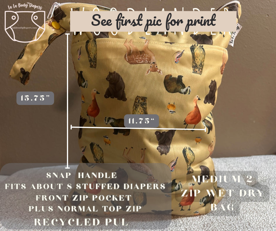 Earth Print Medium Wet Bag