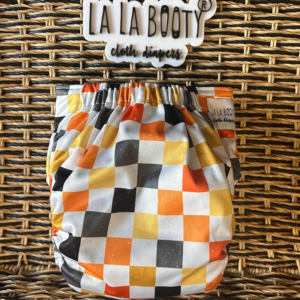 Gridlock Print Pocket Diapers Middlest and Maximest Flex Sizing