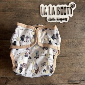 Mama's Love Print Cover Diapers Middlest and Maximest Flex Sizing