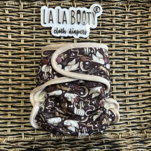 Luca Print Fluffluxe Fitted Diaper Middlest Size (9-40lbs)