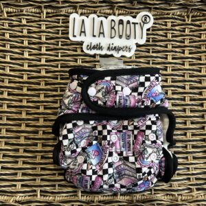 Bookish Print Fluffluxe Maximest Fitted Diaper (25-65lbs)