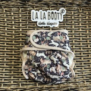 Elise Print Fluffluxe Fitted Diaper Middlest Size (9-40lbs)