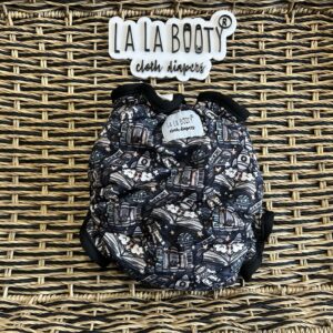 Literati Print Fluffluxe Fitted Diaper Middlest Size (9-40lbs)