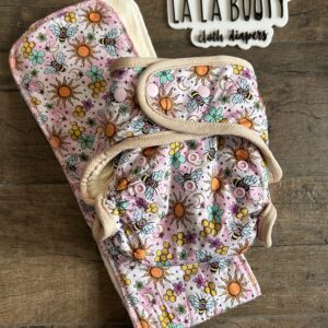 Astral Nectar Print Fluffluxe Middlest Fitted Diaper (9-40lbs)